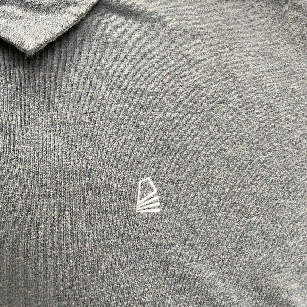 Decathlon 100M Tribord Adventure Polo Shirt Mens 2XL Heather Gray Sailing Soft - Picture 10 of 13